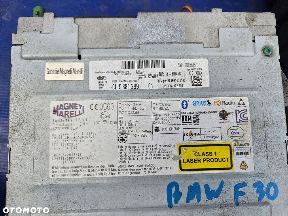 BMW F30 ZESTAW HARMAN KARDON WZMACNIACZ 9366164 - 8