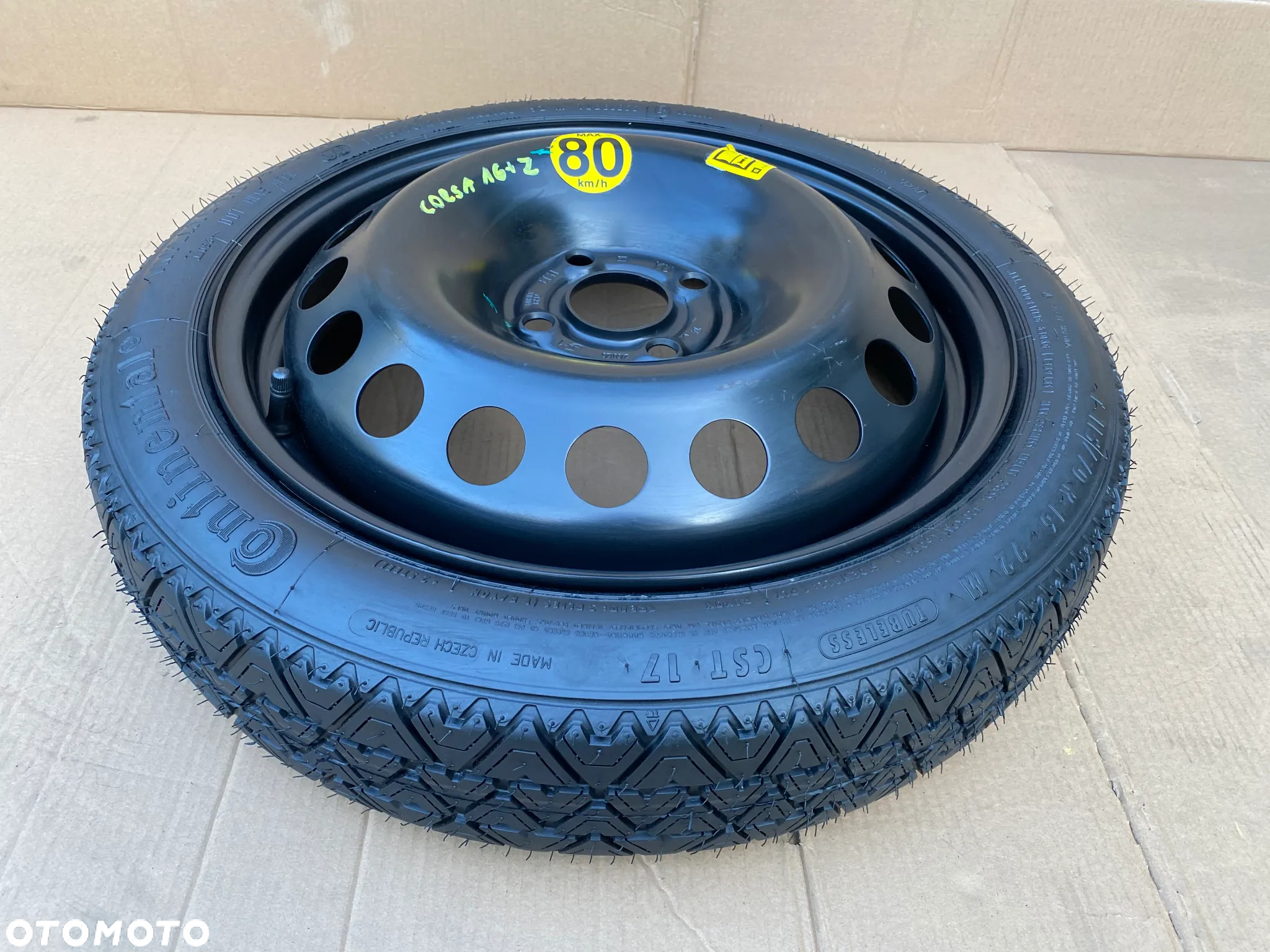 Orginał GM Koło dojazdowe 16 4x100 OPEL ADAM A ROCKS CORSA D E  + Zestaw - 6