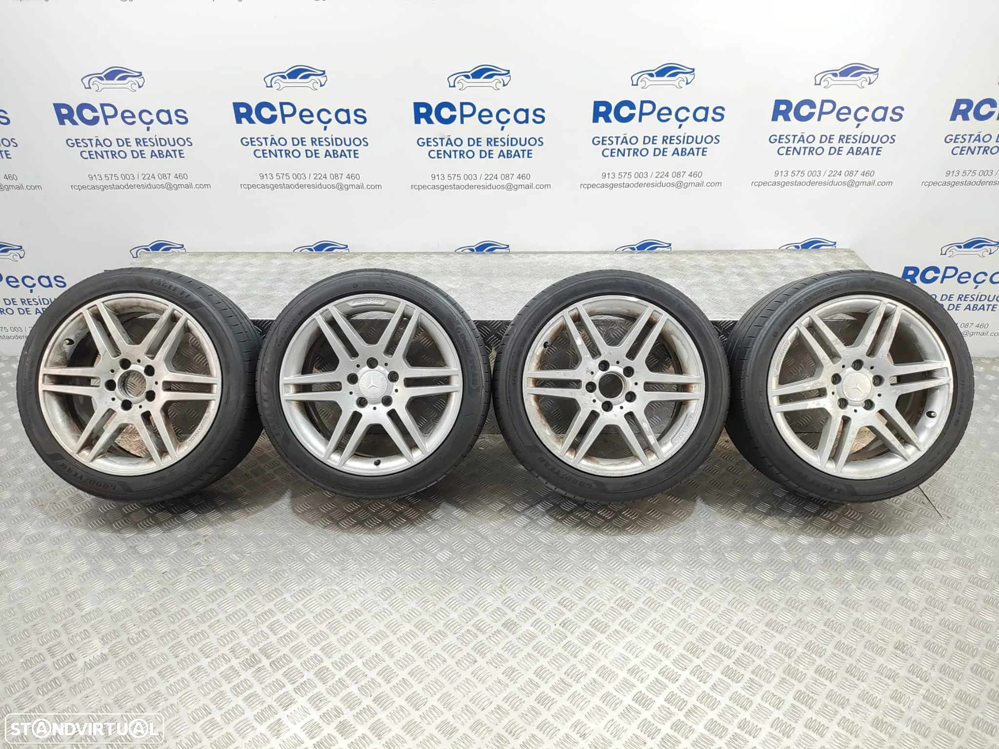 Conjunto Jantes 17 Originais Mercedes Benz Class C W204 AMG 7,5J ET47 5x112 - 9
