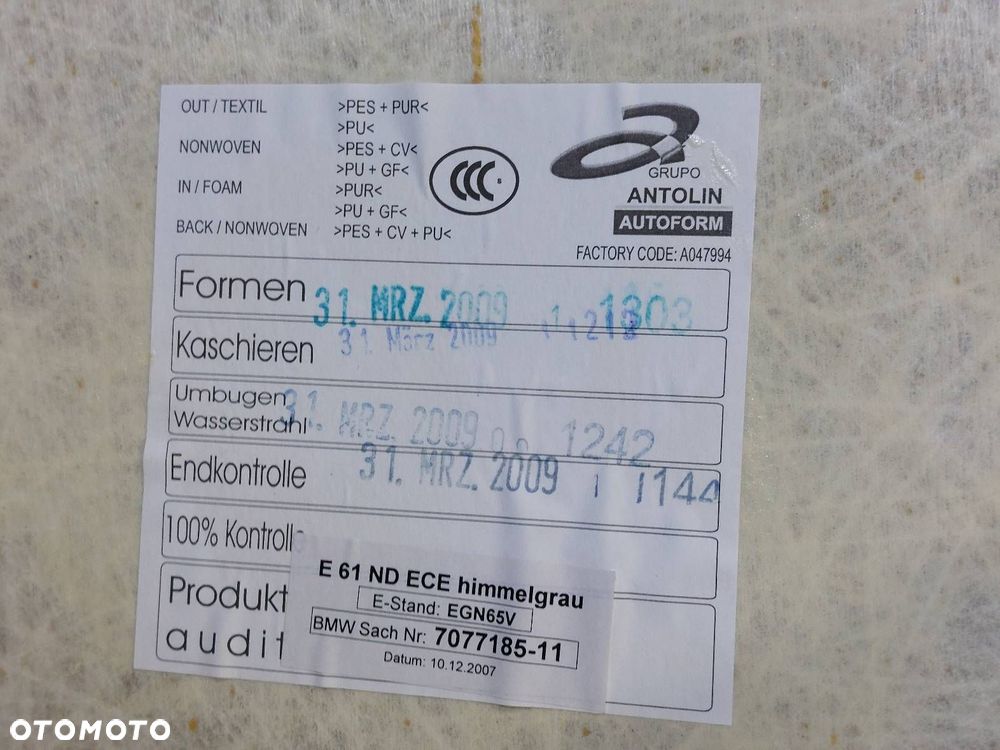 PODSUFITKA BMW E61 KOMBI TOURING 7077185 - 7