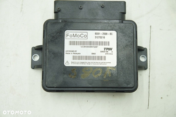 VOLVO V70 III S80 II MODUŁ HAMULCA RĘCZNEGO 31275216 6G91-2598-BC