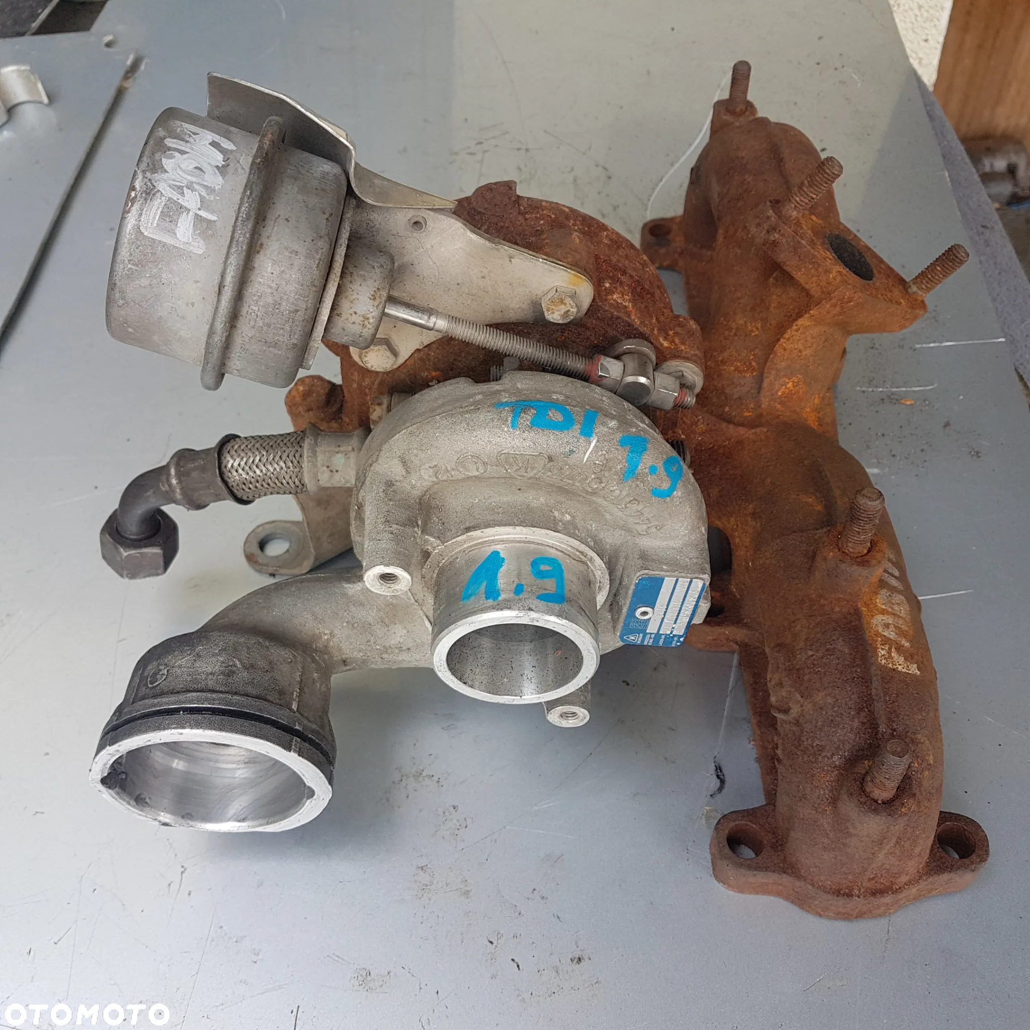 turbina turbosprężarka turbo fabia romster ibiza cordoba passat b5 polo 9n audia a2 a3 caddy  golf IV 1.4 1.9 tdi 100km - 11