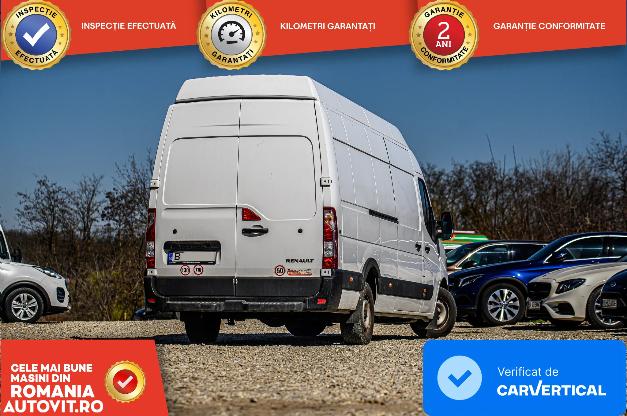 Renault Master L4H3 - Duba/Furgon - WEBASTO, STATIE RADIO, CABINA DE DORMIT, DRAPERII. - 4
