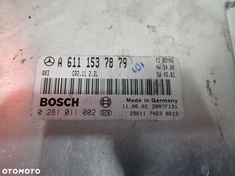 KOMPUTER SILNIKA MERCEDES - BENZ W203   A6111537879 0281011002 - 3