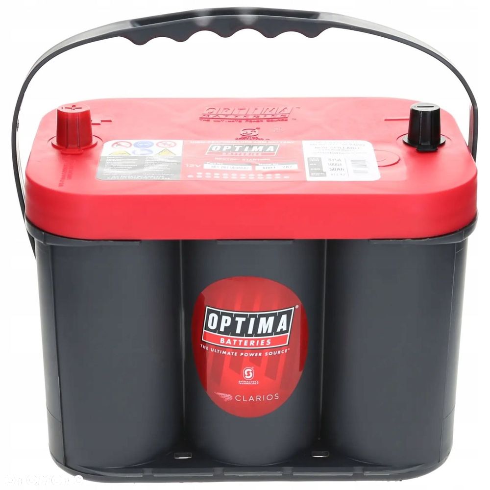 Akumulator OPTIMA RED TOP RTC 4.2 12V 50Ah/815A AGM - 2