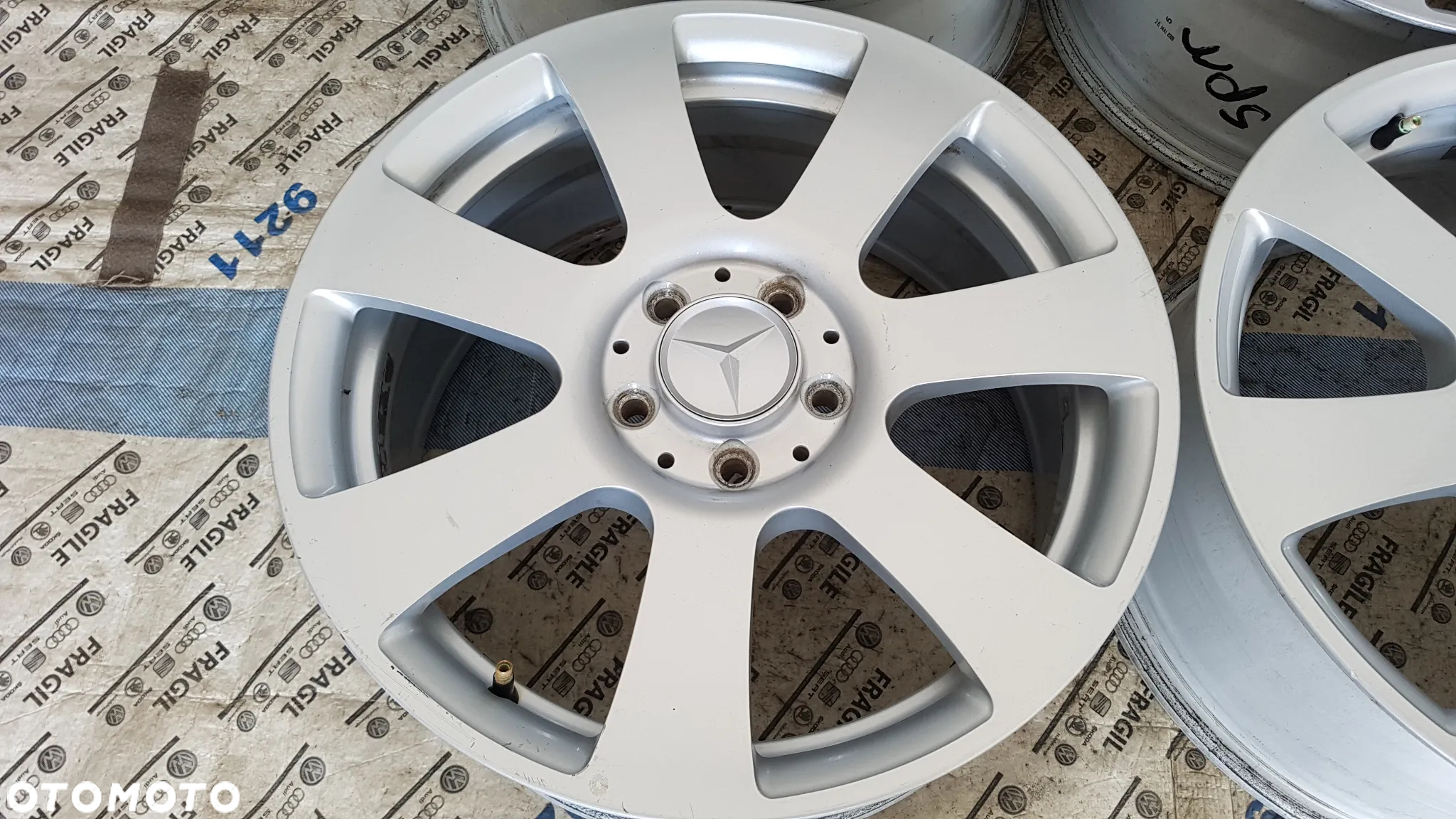 FELGI ALU ORYGINAŁ MERCEDES S Klasa 5X112 7,5JX17 ET47,5 - 5