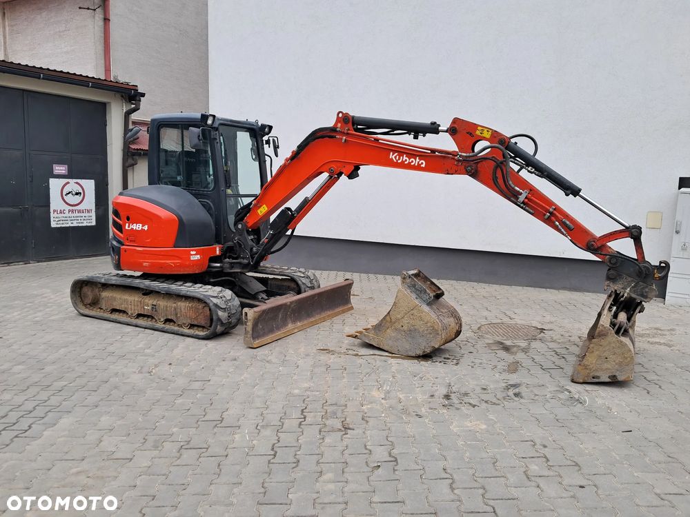 Kubota u48-4 waga 5t TON skarpówka hydrauliczna * 2019r * sprawne oświetlenie  *dodatkowe linie hydrauliczne 2 łyżki lusterka minikoparka u55 kx57 u50 instrukcja PL Red KEY Yanmar Cat JCB Tekeuchi Kubota - 29