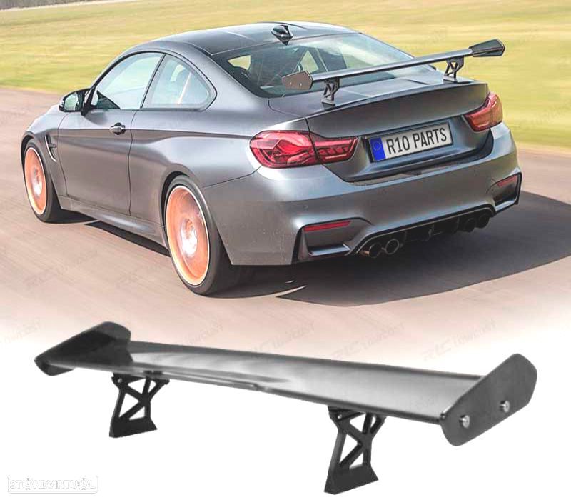 AILERON SPOILER BMW F30 F80 F32 F82 LOOK GTS PRETO BRILHANTE - 1