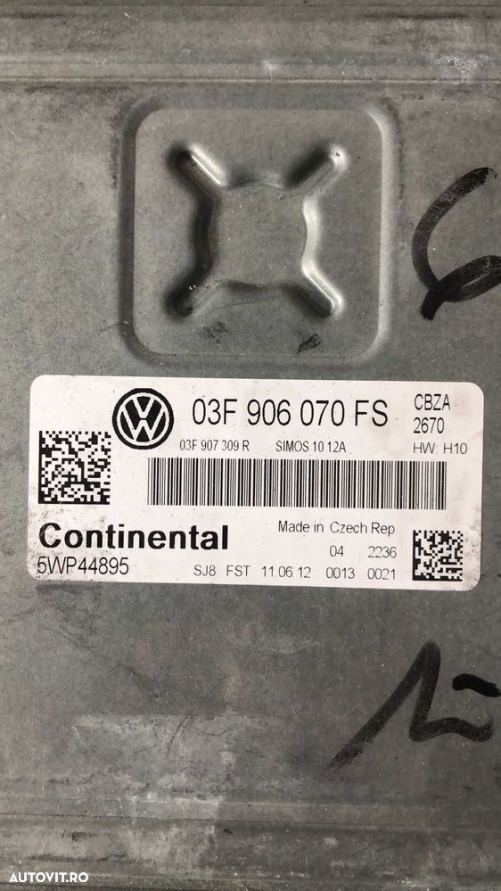 ECU Calculator motor VW Golf 6 1.2, cod 03F906070FS - 2