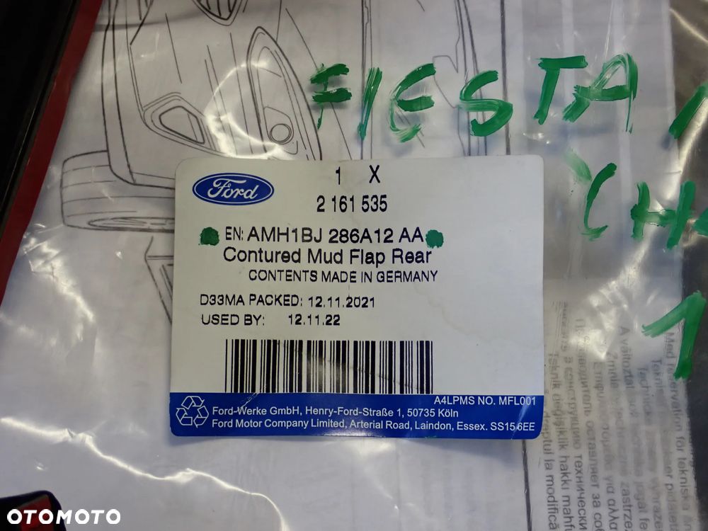 FORD FIESTA MK8 CHLAPACZE TYŁ AMH1BJ286A12AA - 4