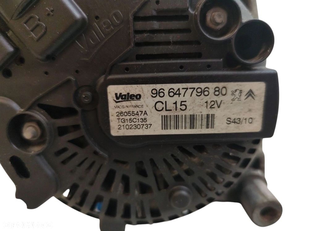ALTERNATOR PEUGEOT 5008 I (2009-2013) 2.0 HDI 150KM 9664779680 - 4