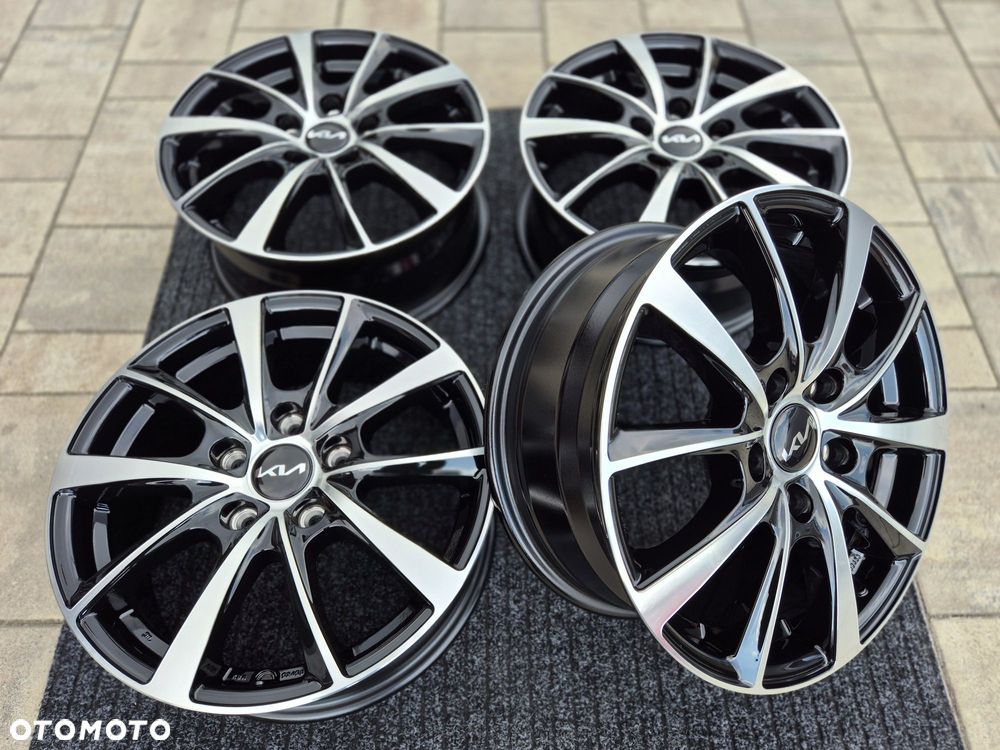 KIA 16 " Felgi Nowe 5x114,3 Ceed Cerato Soul Pro Cee'd alufelgi Czarny / Poler - 8