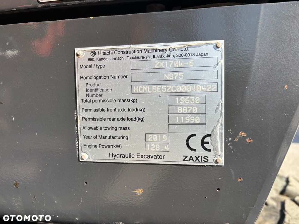 Hitachi ZX 170 W-6 ZAXIS - 6