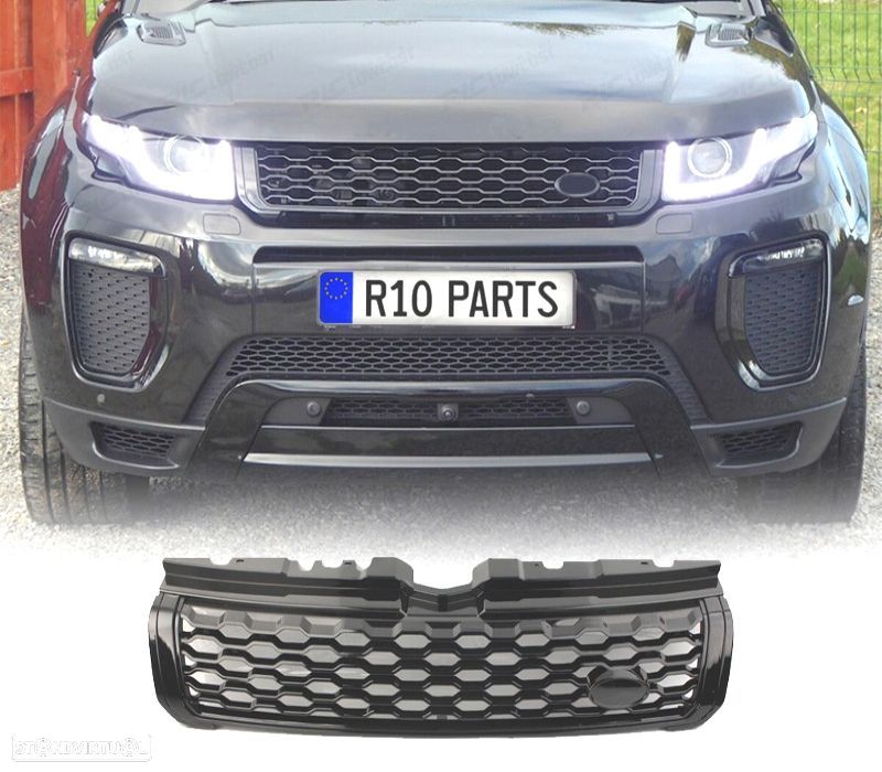 GRELHA RANGE ROVER EVOQUE 10-18 LOOK DYNAMIC PRETO BRILHANTE - 1