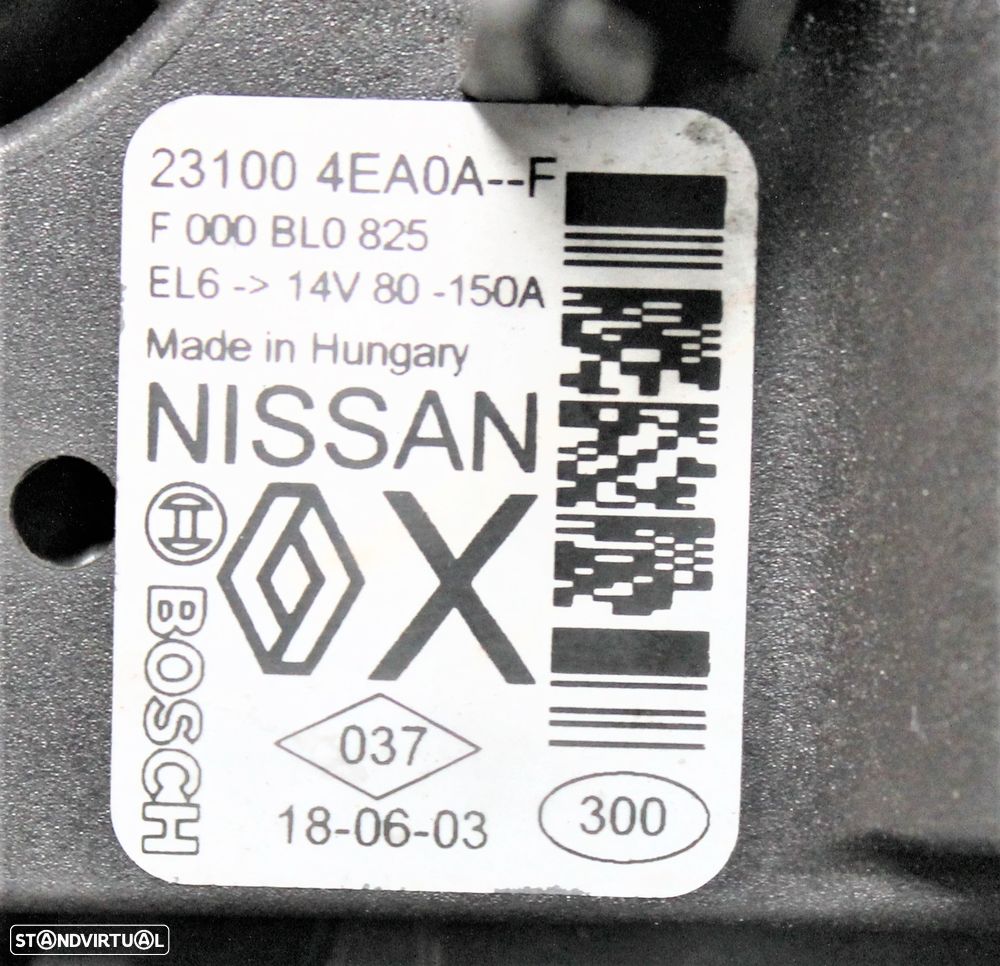 ALTERNADOR NISSAN QASHQAI - 3