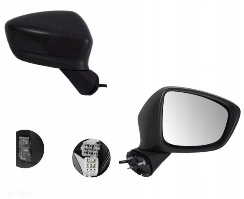 Lusterko Mazda Cx-5 12-14 Prawe Składane Elektrycznie Migacz Led Line Assis - 1