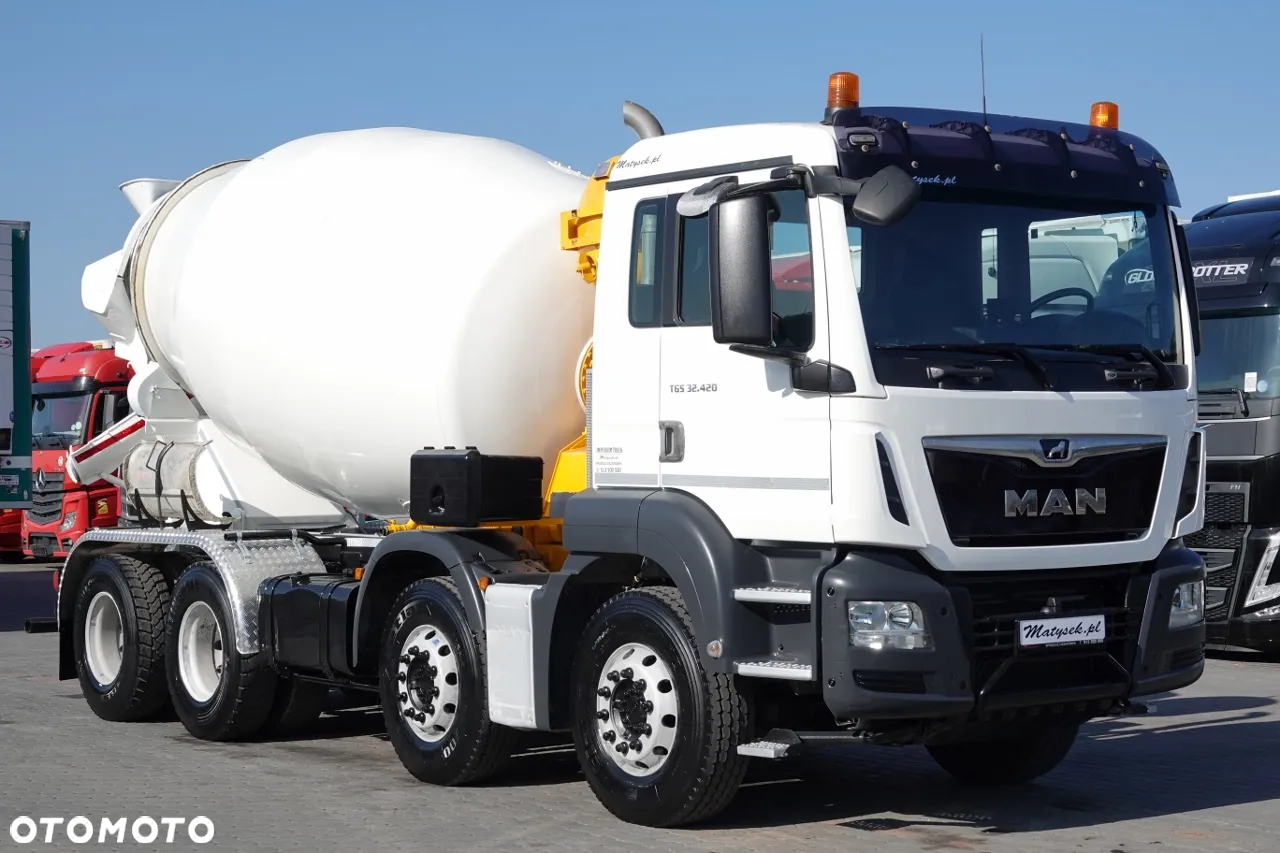 MAN TGS 32.420 / 8x4 / BETONOMIESZARKA IMER  / GRUSZKA 9M3 / 2018 ROK - 4
