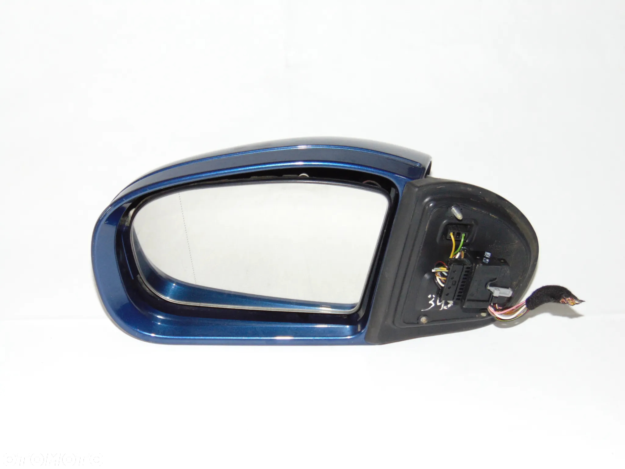 SKŁADANE lusterko lewe kierowcy 9 PIN niebieskie 345 Mercedes W203 S203 C Klasa sedan kombi 00-04r - 2