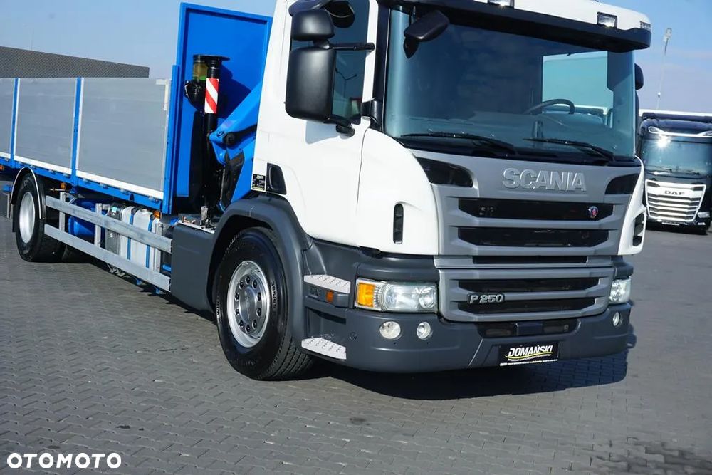 Scania / P 250 / ACC / SKRZYNIOWY + HDS + WINDA / PALFINGER PK 12 002 - EH B / WYSIĘG 10 M - 27