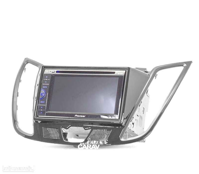 MOLDURA ADAPTADOR PRETO BRILHANTE PARA RADIO 2-DIN PARA FORD C-MAX KUGA ESCAPE CON PANTALLA DE 4.2 - 5