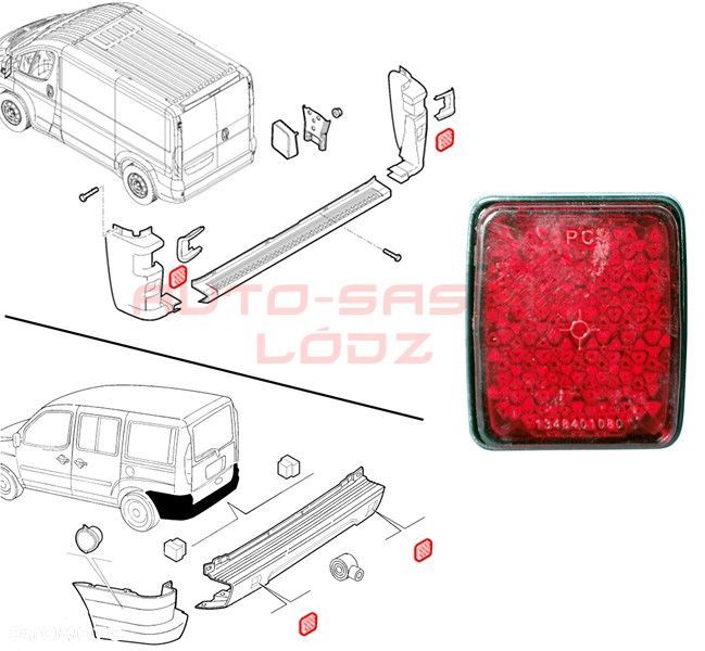ODBLASK FIAT DOBLO DUCATO JUMPER BOXER - 1