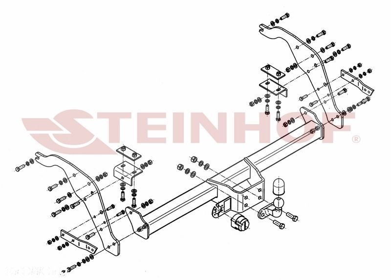 Hak Holowniczy + WIĄZKA 7PIN do Ford Ranger Pickup od 2012 - 3