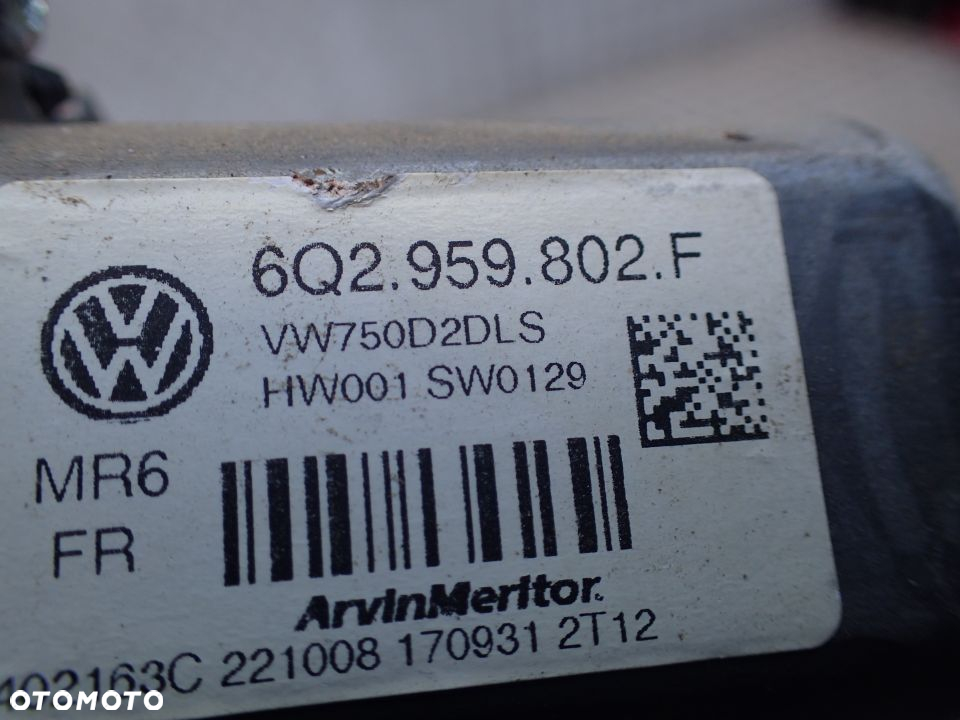 SILNICZEK SZYBY LEWY PRZÓD VW T5 6Q2959802F RADOM - 3