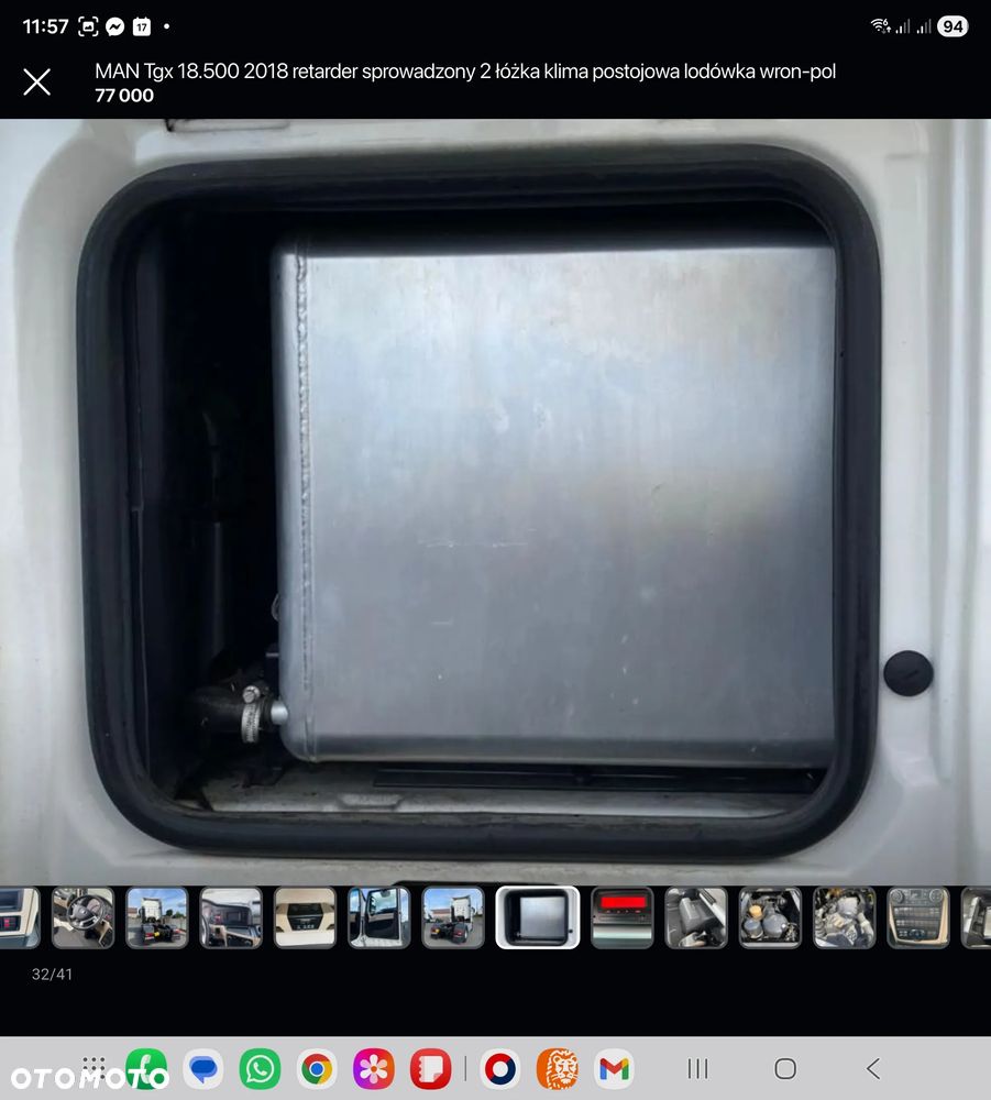 MAN Tgx 18.500 mały przebieg 2017 retarder sprowadzony 2 łóżka serwis lodówka wron-pol - 32