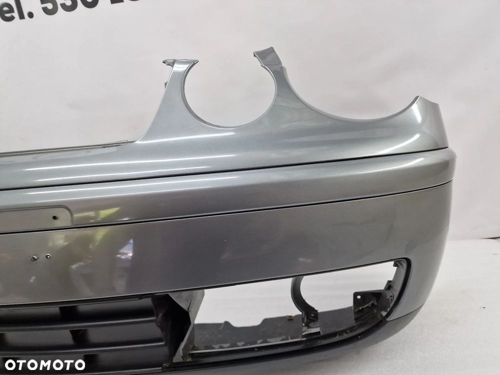 VW POLO OKULAR 02- ŁADNY ZDERZAK PRZEDNI PRZÓD , KOLOR SZARY METALIK , NR 6Q0807221 , NR AUKCJI NZ1217 - 11