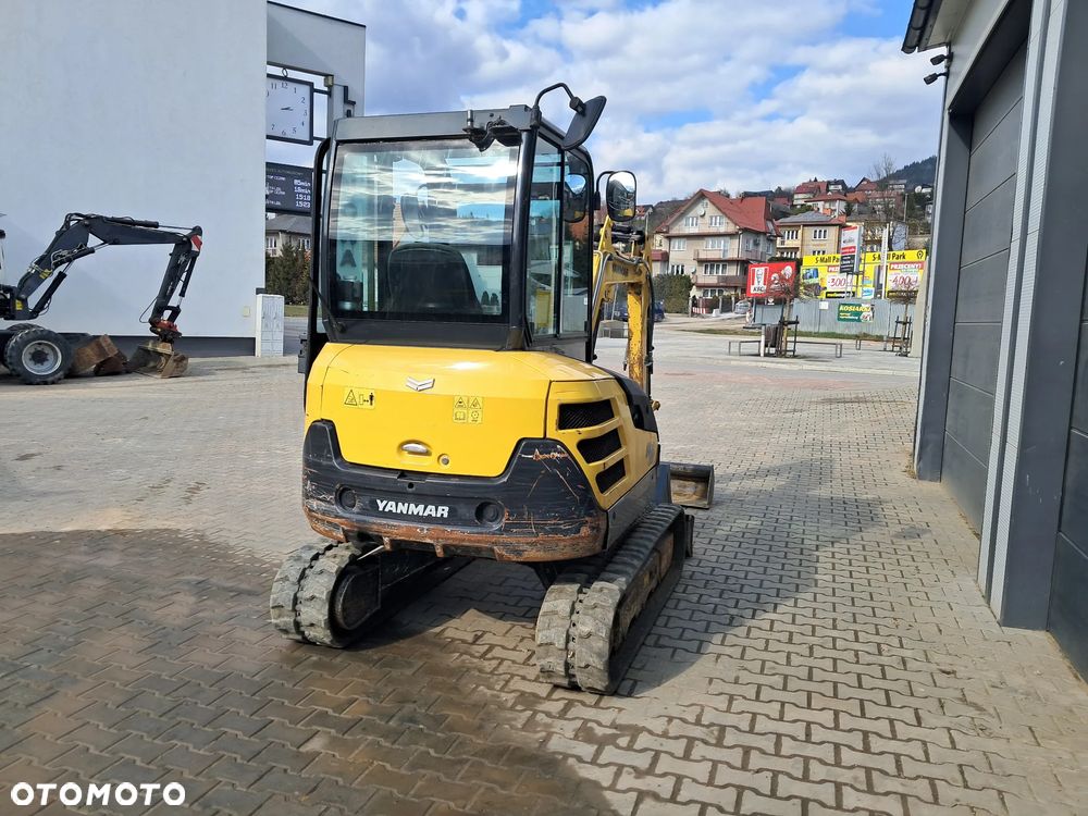Yanmar SV 26 WAGA 2785kg 2.8t 950mth * 2019 rok * 2 nowe łyżki *skarpówka * lusterka *oświetlenie * długie ramie * szybkozłącze * silnik Yanmar 24KM minikoparka kubota KX30-4 u27 cat 302.7 jcb 8030 jazda szybka/wolna sprawna bez dpf 2,5 t 3 t - 15