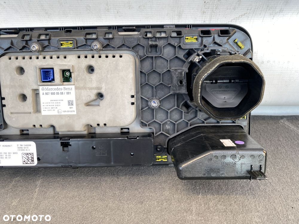 SPRINTER 907 910 17- EKRAN WYŚWIETLACZ MODUŁ RADIO NAWIGACJA A9079000508 - 10