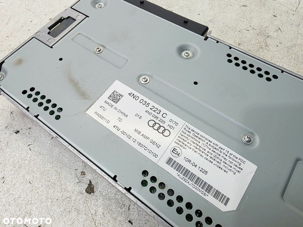 WZMACNIACZ RADIA MIB BANG & OLUFSEN AUDI A6 C8 A7 4N0035223C - 7