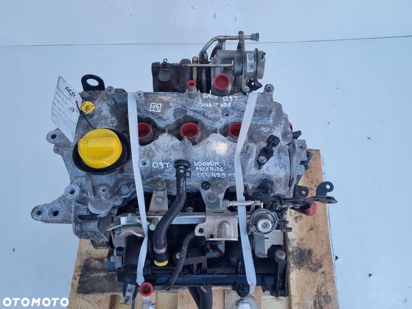 SILNIK KOMPLET Dacia Sandero II 0.9 0,9 T TURBO 90KM serwis 114tyś H4B408 - 4