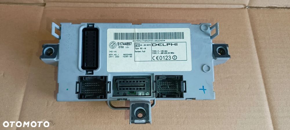 MODUL SKRZYNKA BSI STEROWNIK FIAT DOBLO 1.3 JTD 51744897 - 1