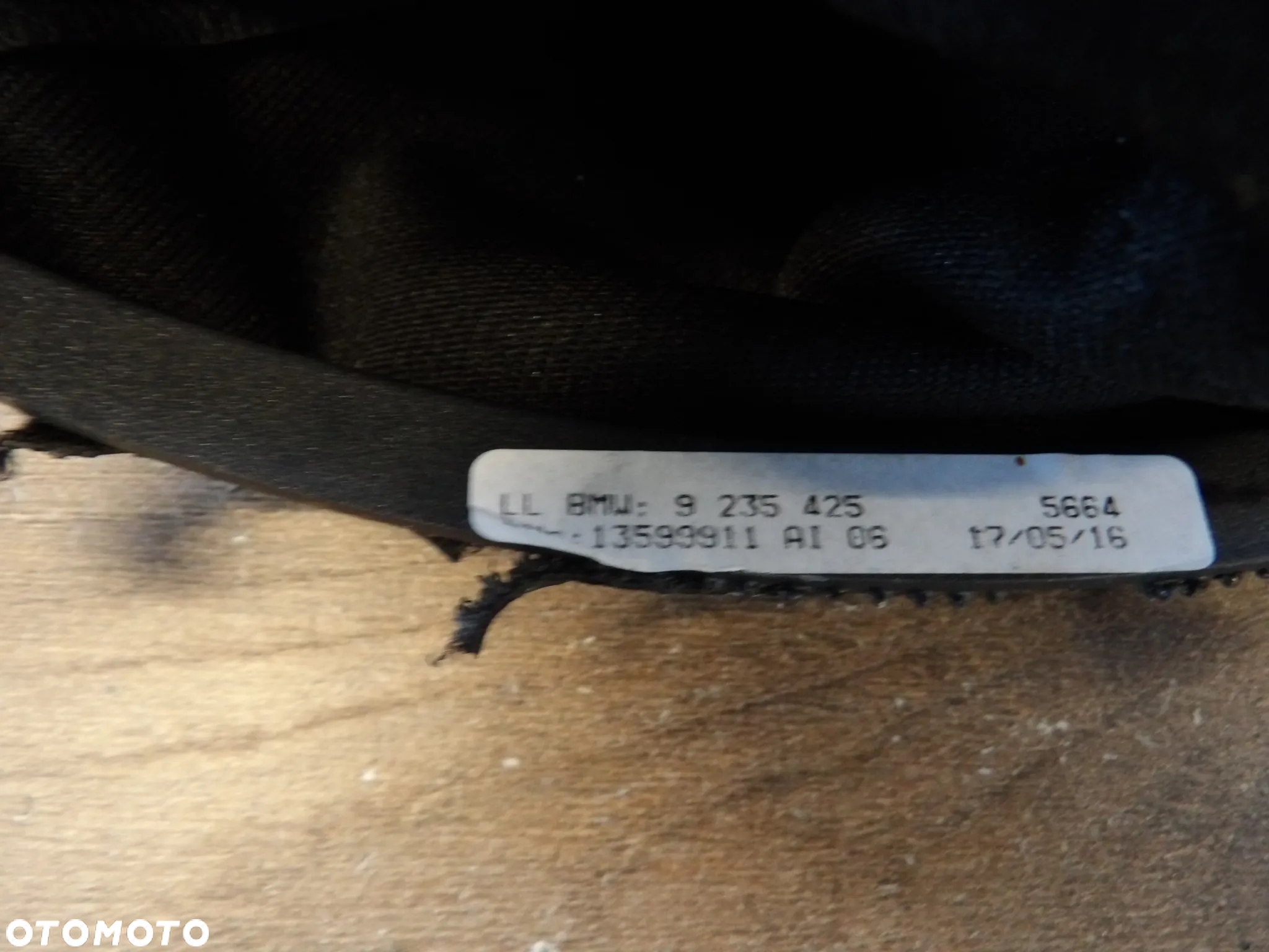 BMW - F30,F31,F32 - MIESZEK HAMULCA RĘCZNEGO - SKÓRA - 9235425 - 2