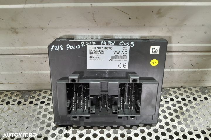 Modul confort 6C0937087C 6C0937087C Volkswagen VW Polo 5 6R [2009 - 2 - 1