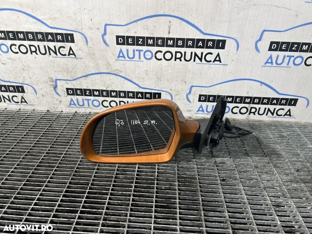 Oglinda stanga AUDI Q3 2011 - 2018 4 Usi Portocaliu (1184) Fara rabatare - 2