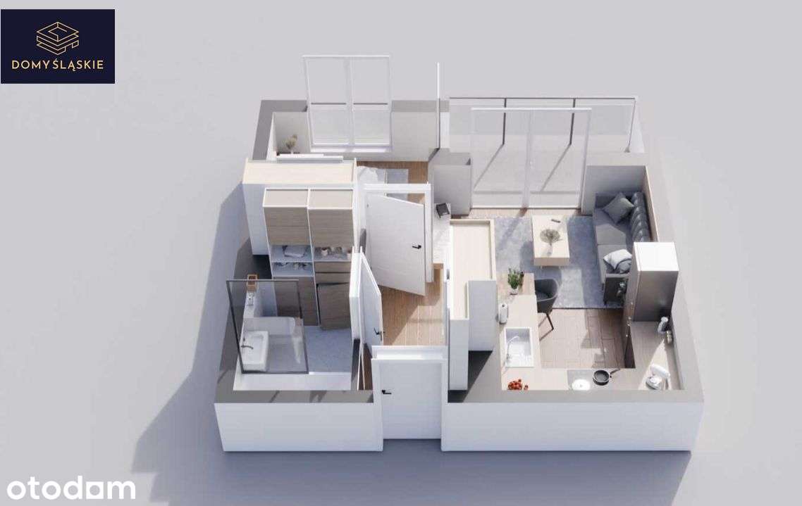 A3 - 2 pokoje + balkon