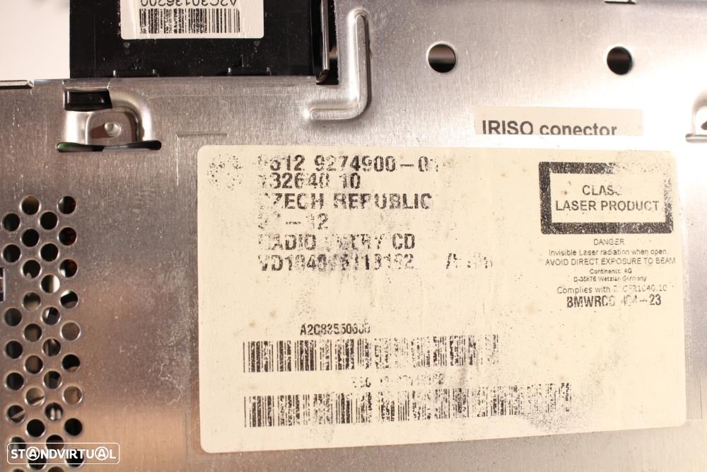 Rádio Bmw 1 (F20)  65129274900 / 9274900 / A2c83550600 - 7