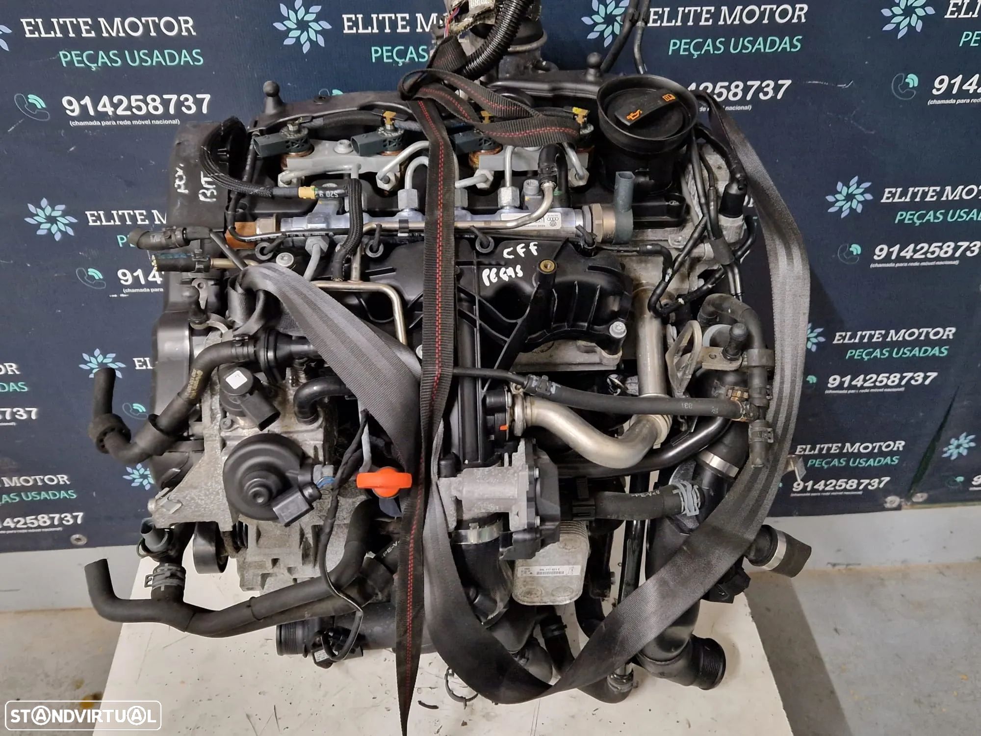 Motor usado para peças CFF VW PASSAT B7 2.0 TDI 140CV CFFB AUDI A3 8 GOLF SEAT ALHAMBRA - 1