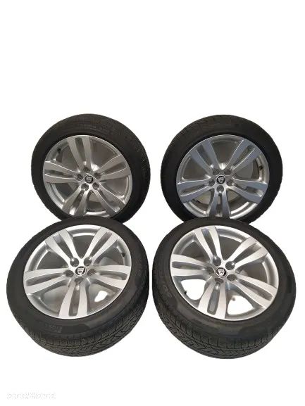 JAGUAR XJ X351 XF 9X19 10X19 ORYGINALNE FELGI ALUMINIOWE R19 ET49 5x108 OPONY CONTINENTAL PIRELLI 245/45 275/40 ZIMA KOŁA - 1