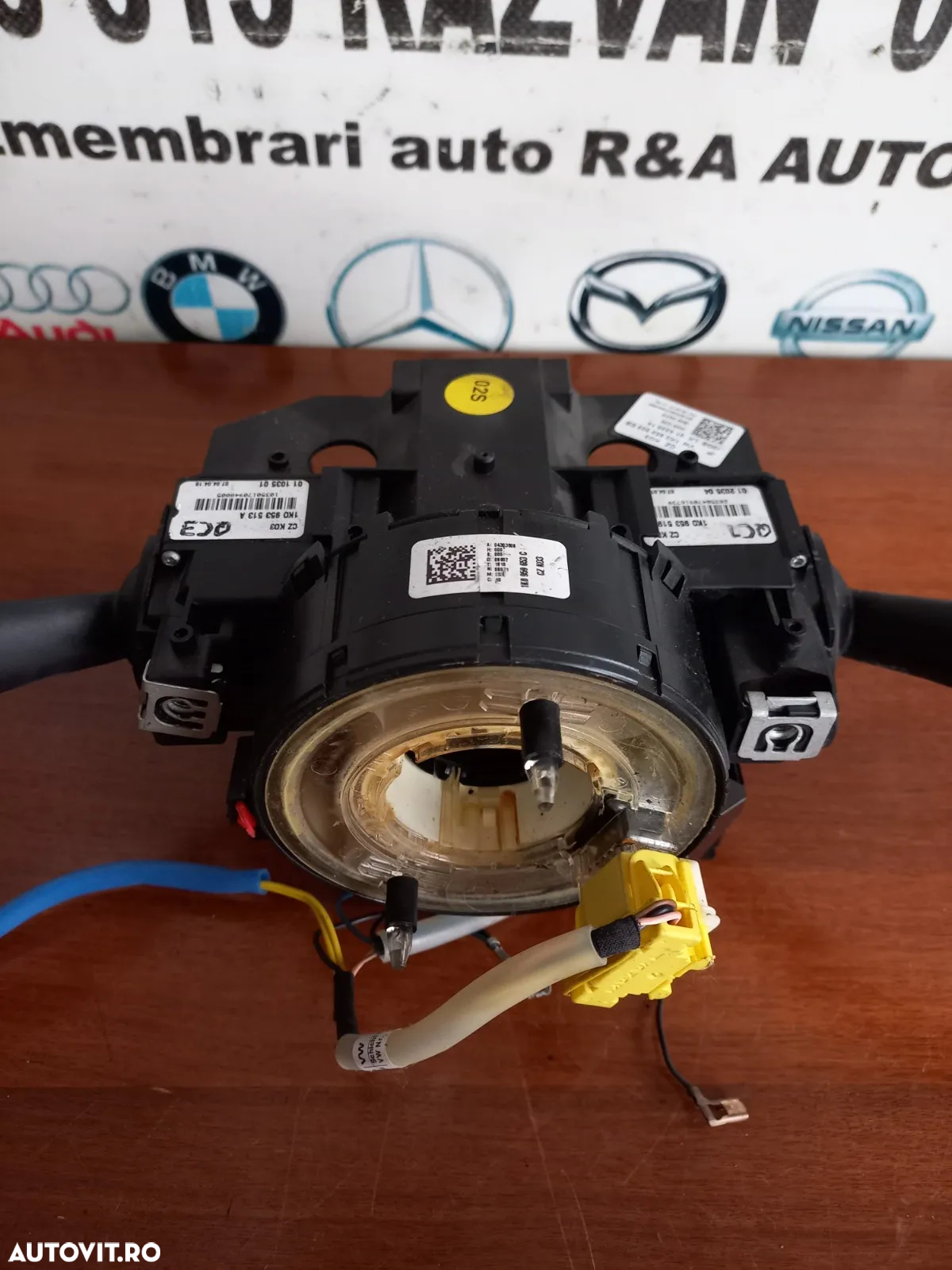 Spira Volan Airbag Maneta Semnalizare Stergatoare Tempomat Vw Golf 5 Jetta Touran Skoda Octavia Etc - 5