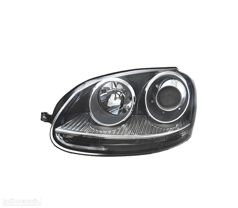 FAROL ESQ XENON VOLKSWAGEN VW GOLF 5 GTI 03-08 FUNDO PRETO - 1