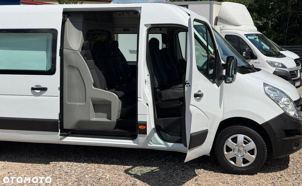 Renault MASTER MAXI L3H2 DOKA 7os. ORYGINAŁ CARPOL VAN MINIBUS Duża Ładowność 1205kg Zabudowa paki+ półki modułowe Bott, Trwały MOCNY SILNIK 2.3dCi 130KM Rozrząd na Łańcuchu! Zabudowa z wnęką na transport el. do 3700mm! Niski udokumentowany przebieg tylko 107tys.km SERWIS ASO RENAULT - 6