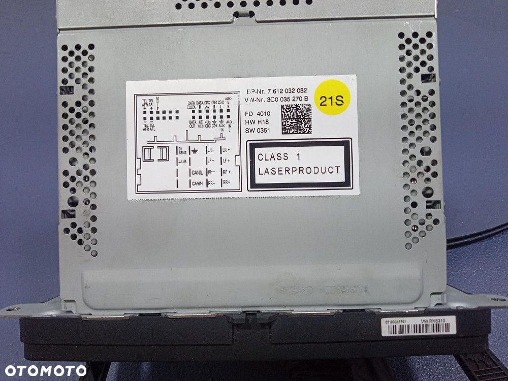 VW GOLF 6 VI RADIO I NAWIGACJA FABRYCZNE 3C0035270B - 7