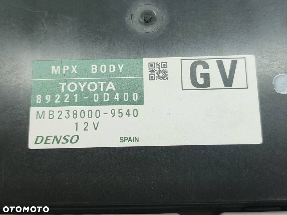 MODUŁ KOMFORTU STEROWNIK 89221-0D400 TOYOTA YARIS III P15 EUROPA - 7