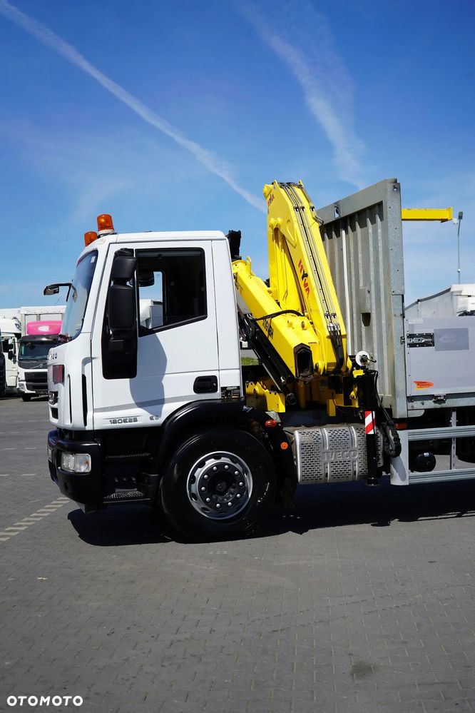 Iveco EUROCARGO / 180E25 / SKRZYNIOWY + HDS / HYVA HB 150 X / ROTATOR / WIDŁY / PILOT - 28