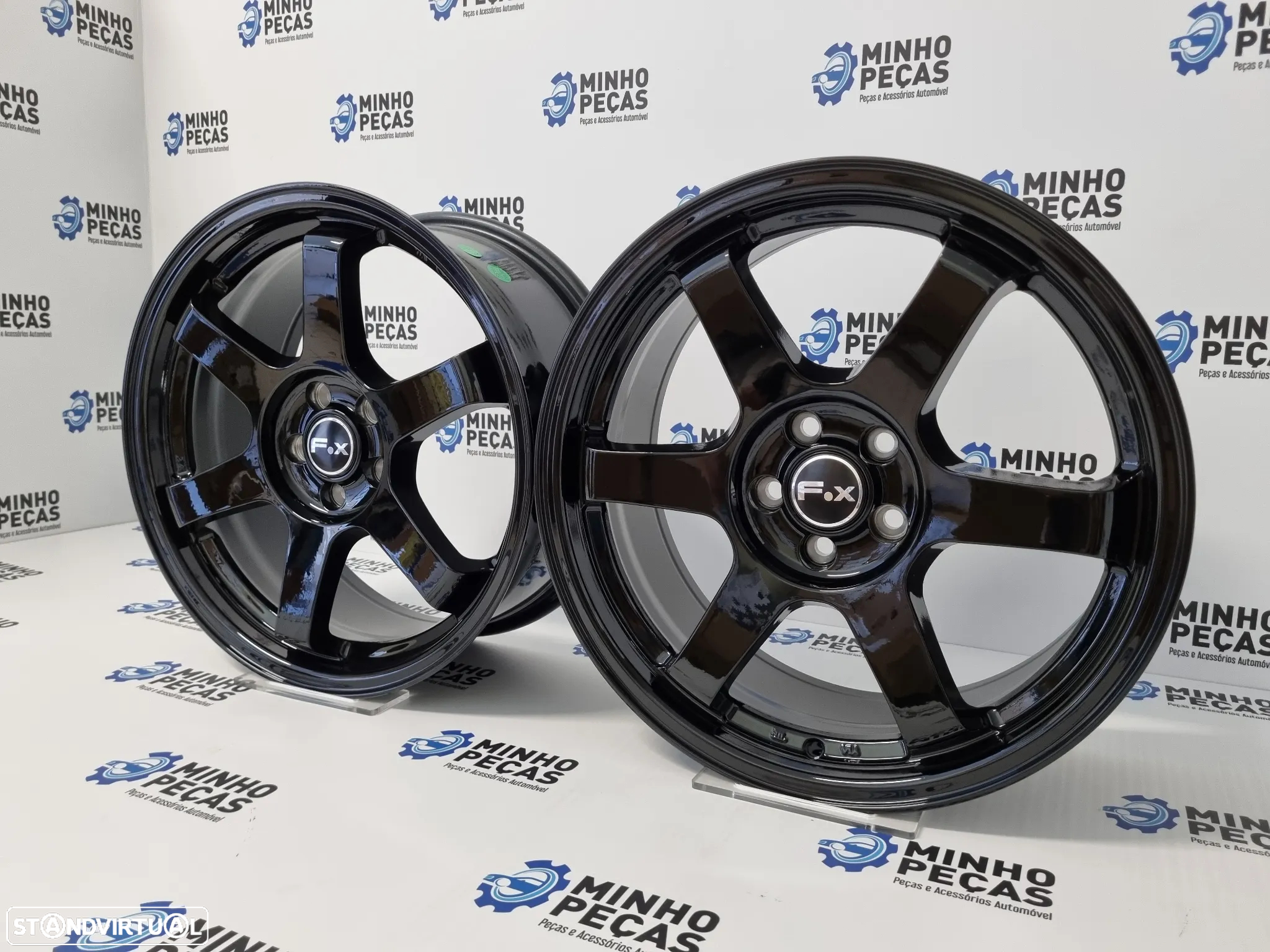 Jantes FOX PF1 em 17 Preto Brilho (5x100) - 3
