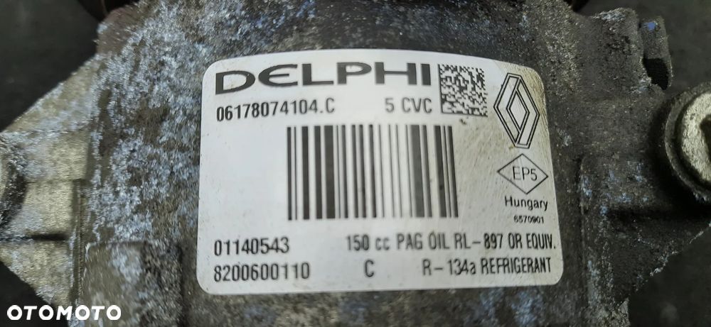 Nissan Renault 1.5 dci Kompresor Klimatyzacji 8200600110 01140543 Alternator 150 a 8200728292-a 0124525140 Rozrusznik 8200584675b m000t87881 - 3