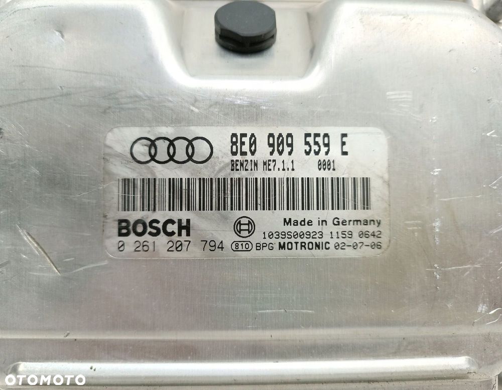 KOMPUTER SILNIKA STEROWNIK AUDI A4 B6 3.0 8E0909559E 0261207794 - 4